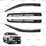 คิ้วกันสาด กันสาดฝน 4 ประตู 4 ชิ้น สีชา สำหรับ Isuzu MU-X Mux SUV 2WD 4WD LS ปี 2022-2023